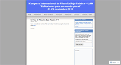 Desktop Screenshot of congresobajopalabra.wordpress.com