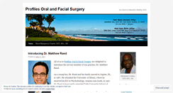 Desktop Screenshot of profilesoralandfacialsurgery.wordpress.com
