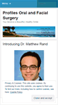 Mobile Screenshot of profilesoralandfacialsurgery.wordpress.com