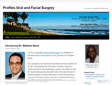 Tablet Screenshot of profilesoralandfacialsurgery.wordpress.com