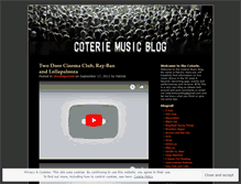 Tablet Screenshot of coteriemusicblog.wordpress.com