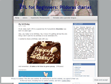 Tablet Screenshot of eflbeginners.wordpress.com