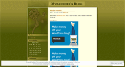 Desktop Screenshot of mybanshee.wordpress.com