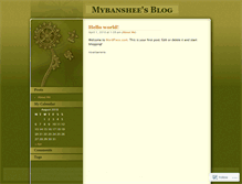Tablet Screenshot of mybanshee.wordpress.com