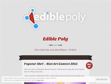 Tablet Screenshot of ediblepoly.wordpress.com