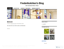 Tablet Screenshot of frederikskirken.wordpress.com