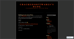 Desktop Screenshot of crackedsoftwaresblog.wordpress.com