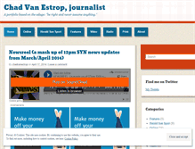Tablet Screenshot of chadvanestrop.wordpress.com