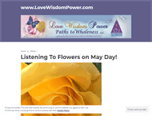 Tablet Screenshot of lovewisdompower.wordpress.com