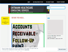 Tablet Screenshot of ortmannhealth.wordpress.com