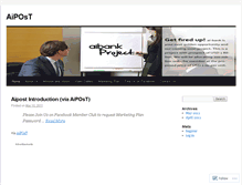 Tablet Screenshot of aipostlogin.wordpress.com