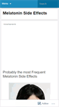 Mobile Screenshot of aboutmelatoninsideeffects.wordpress.com