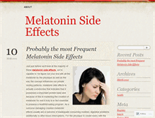 Tablet Screenshot of aboutmelatoninsideeffects.wordpress.com