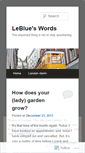 Mobile Screenshot of leblues.wordpress.com