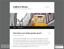 Tablet Screenshot of leblues.wordpress.com