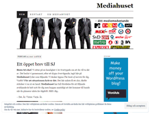 Tablet Screenshot of mediahuset.wordpress.com