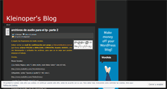 Desktop Screenshot of kleinoper.wordpress.com