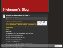 Tablet Screenshot of kleinoper.wordpress.com