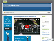 Tablet Screenshot of collegehypnotist.wordpress.com