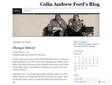 Tablet Screenshot of colinandrewford.wordpress.com