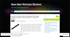 Desktop Screenshot of ironmanwatchesreviews.wordpress.com