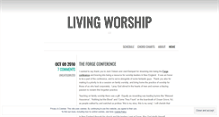 Desktop Screenshot of livingworship.wordpress.com