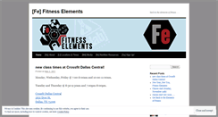 Desktop Screenshot of fitnesselements.wordpress.com