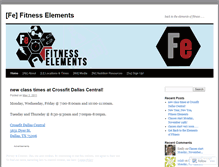 Tablet Screenshot of fitnesselements.wordpress.com