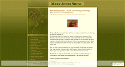 Desktop Screenshot of maryjonesshow.wordpress.com