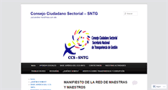 Desktop Screenshot of consejociudadanosectorial.wordpress.com