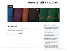 Tablet Screenshot of fakeittillyamakeit.wordpress.com