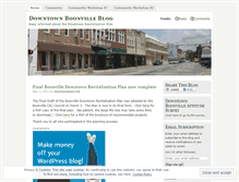 Tablet Screenshot of downtownboonville.wordpress.com