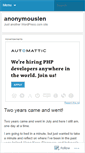Mobile Screenshot of anonymouslen.wordpress.com