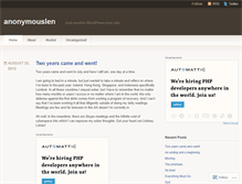 Tablet Screenshot of anonymouslen.wordpress.com