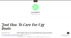 Desktop Screenshot of juliannopy.wordpress.com