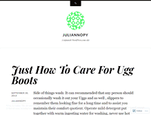 Tablet Screenshot of juliannopy.wordpress.com