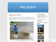 Tablet Screenshot of eatonbambino.wordpress.com