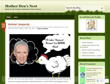 Tablet Screenshot of motherhensnest.wordpress.com
