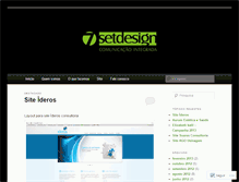 Tablet Screenshot of agenciasetdesign.wordpress.com