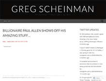 Tablet Screenshot of gregscheinman.wordpress.com