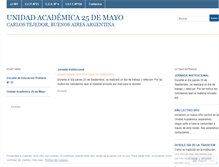 Tablet Screenshot of escuela25.wordpress.com