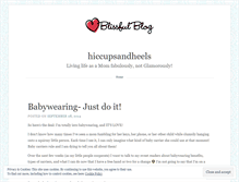Tablet Screenshot of hiccupsandheels.wordpress.com