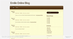 Desktop Screenshot of emilieonlineblog.wordpress.com