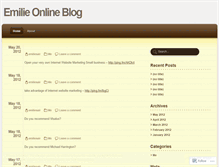Tablet Screenshot of emilieonlineblog.wordpress.com