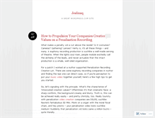 Tablet Screenshot of jeslinsq.wordpress.com