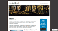 Desktop Screenshot of comeback2earth.wordpress.com