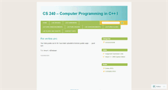 Desktop Screenshot of csc240.wordpress.com