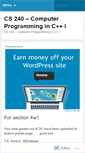 Mobile Screenshot of csc240.wordpress.com