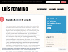 Tablet Screenshot of laisfermino.wordpress.com