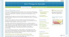 Desktop Screenshot of 2007vintage.wordpress.com